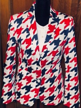 Women’s Red, White & Navy "Patriotic" Blazer size US 2 by LOUDMOUTH LADIES GOLF